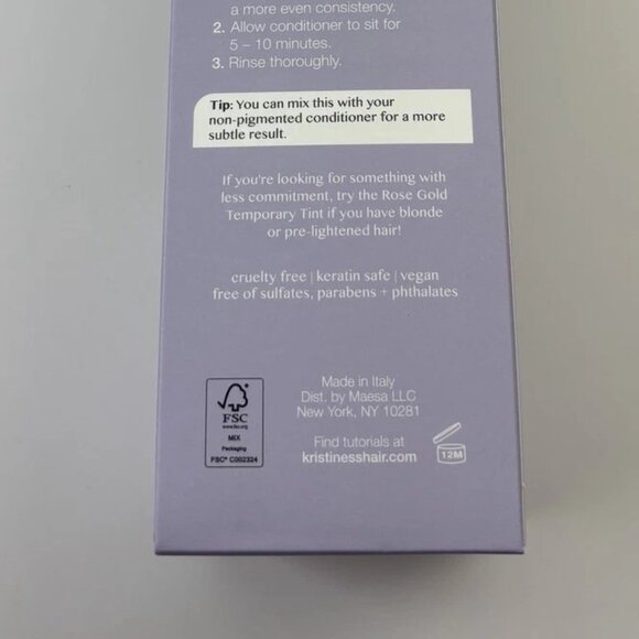Kristin Ess Color Depositing Conditioner Lavender Smoke 6.7 oz Made in Italy - Picture 11 of 11